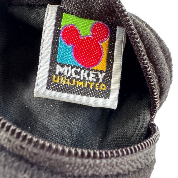 Vintage Disney Mickey Mouse Bean Bag Coin Purse Keychain Black - Picture 4 of 5